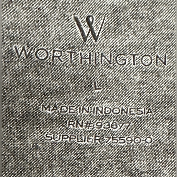 Worthington Women's Drape Neck‎ Butterfly Top Size L - Picture 5 of 6